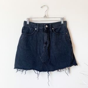 Madewell Rigid Denim A-Line Mini Skirt sz 25